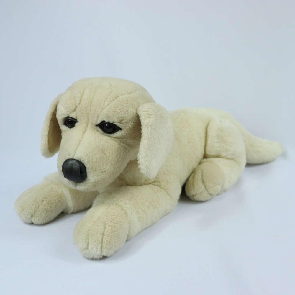 FAO Schwarz Fifth Avenue Plush Stuffed Labrador Retriever Dog Realistic‎ 21"